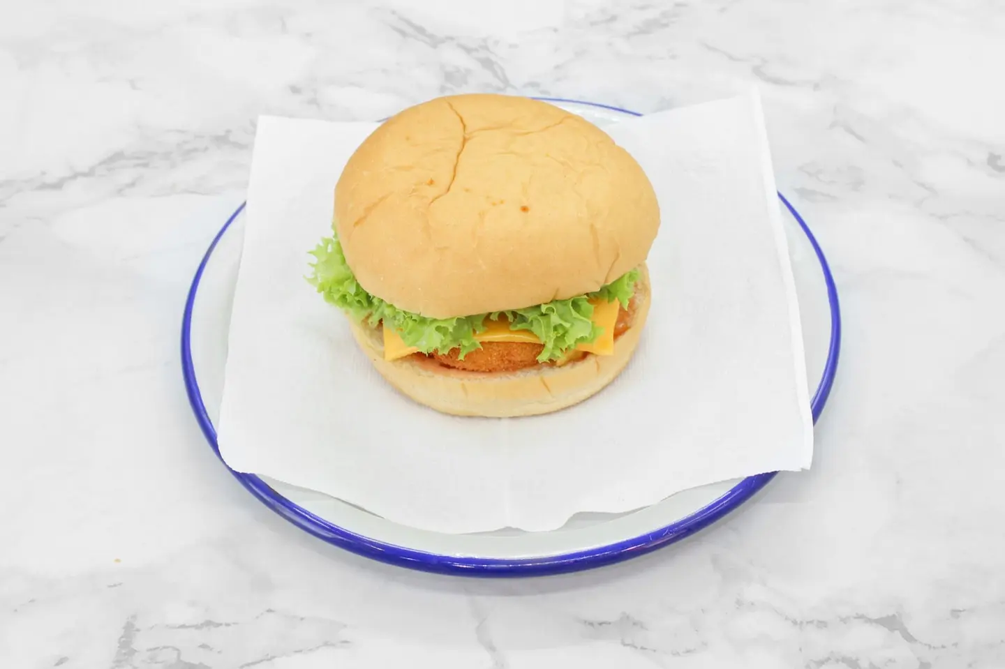 Chicken Burger With Bread