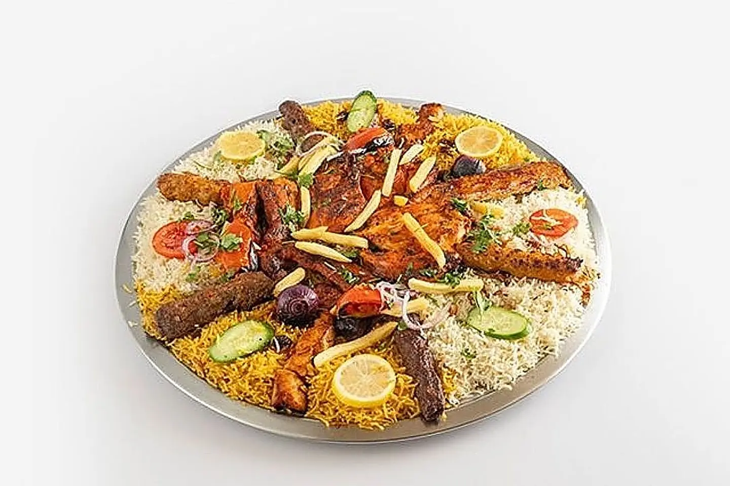 طبق الوردة البخاري حجم صغير ويقدم في طبق