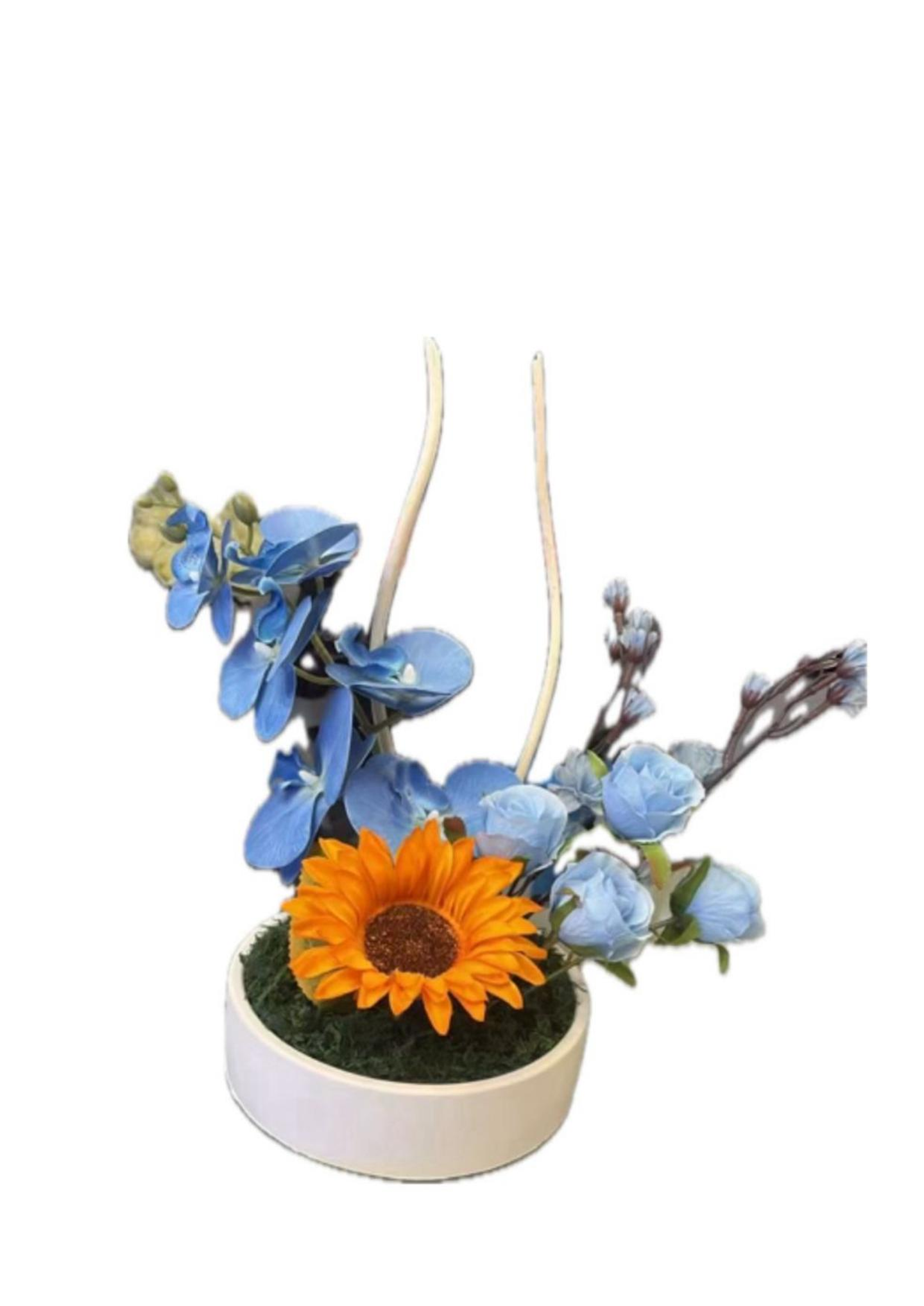 فازة الورد الصناعي الارزق