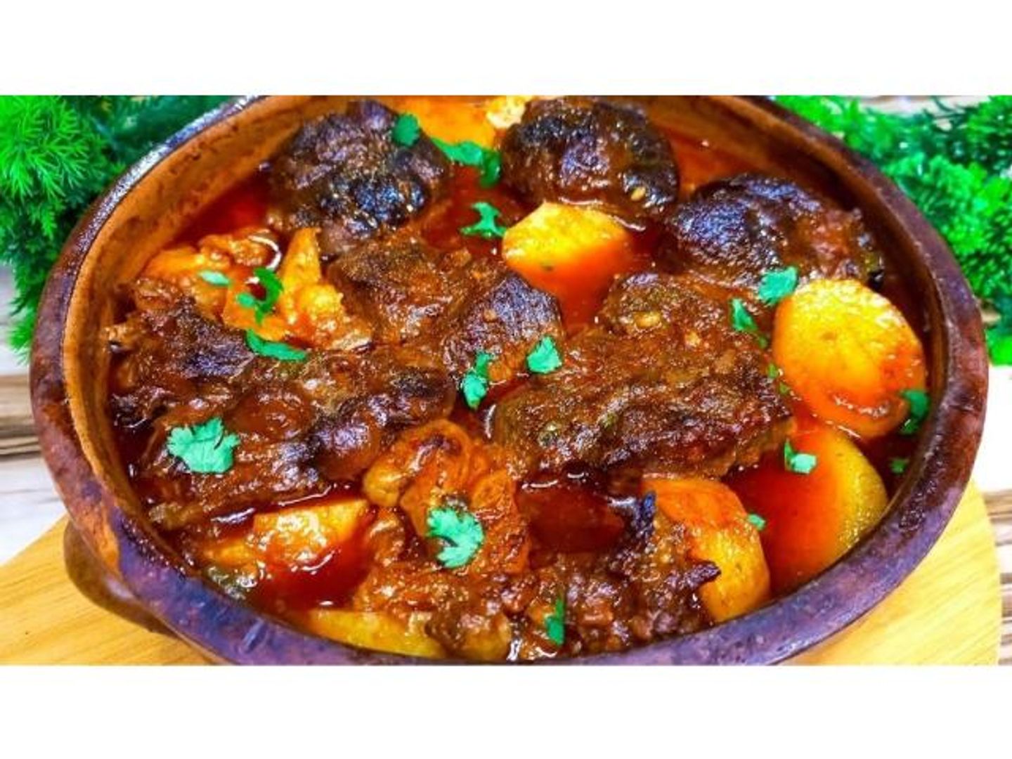 بطاطس باللحم مع رز شعرية