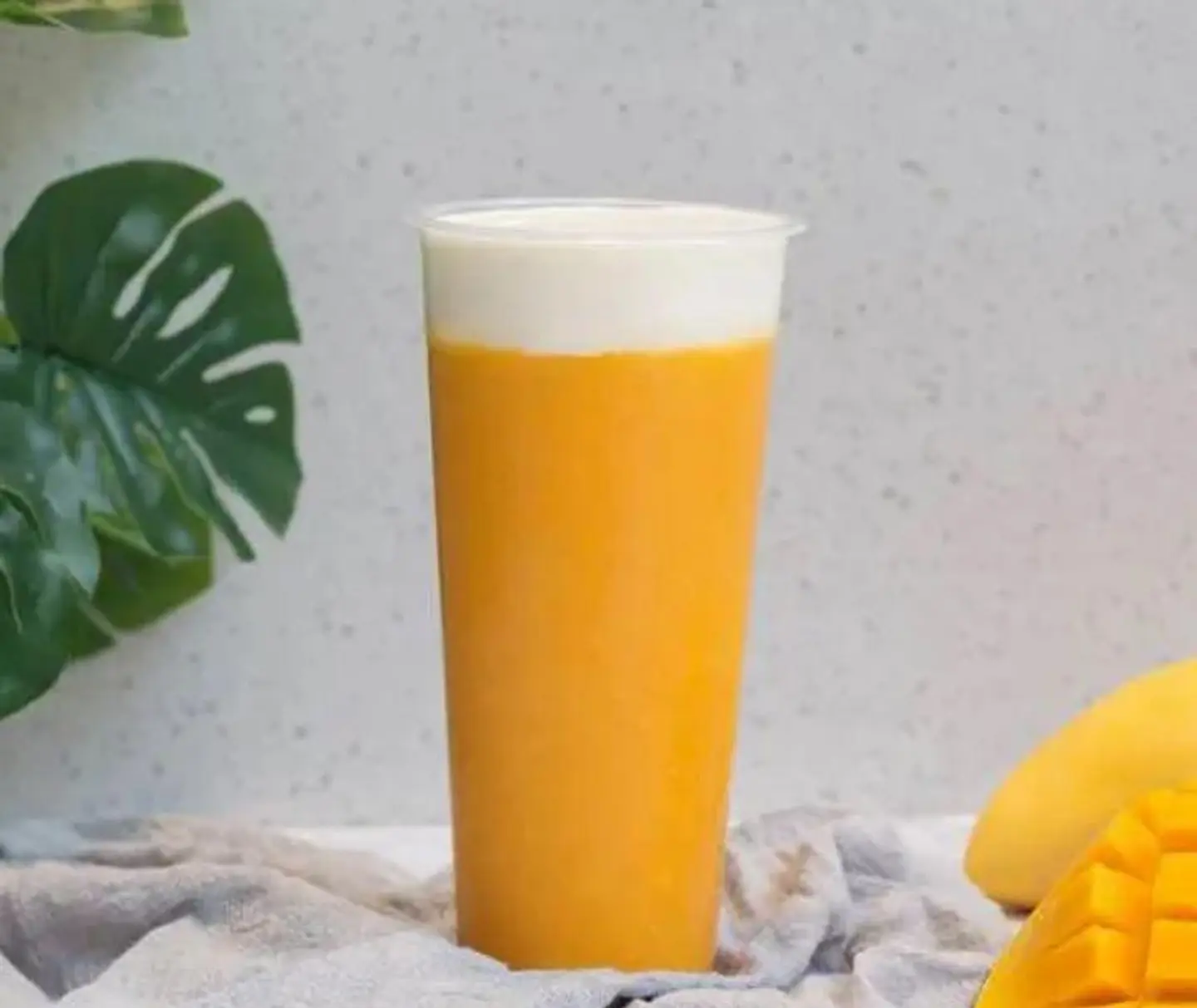 شاي المانجو بالجبنة