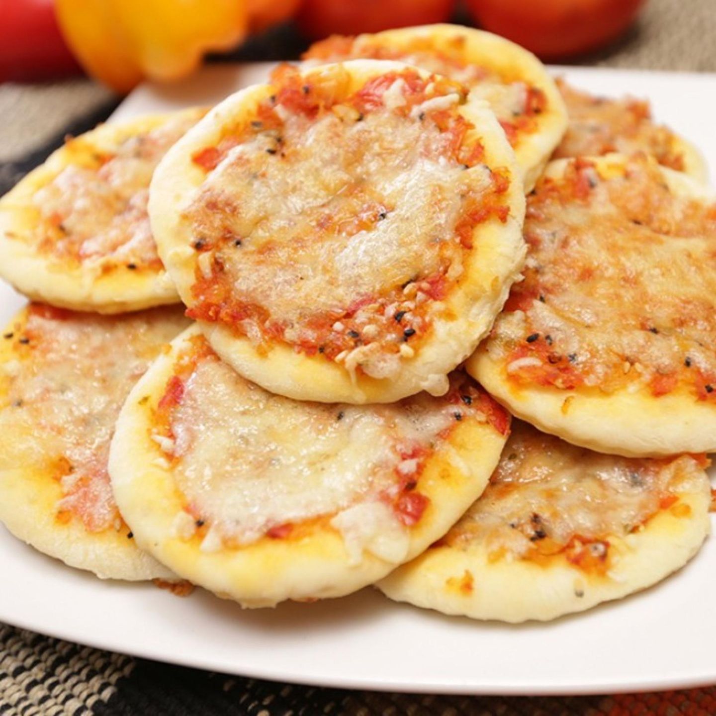 Muhammara Pie With Mozzarella Cheese