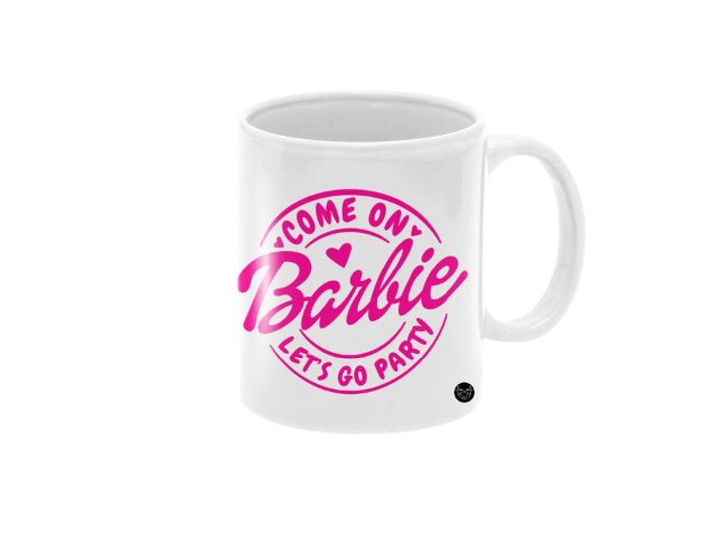 Barbie Mug Come On Barbie Lets Go Party Circle White