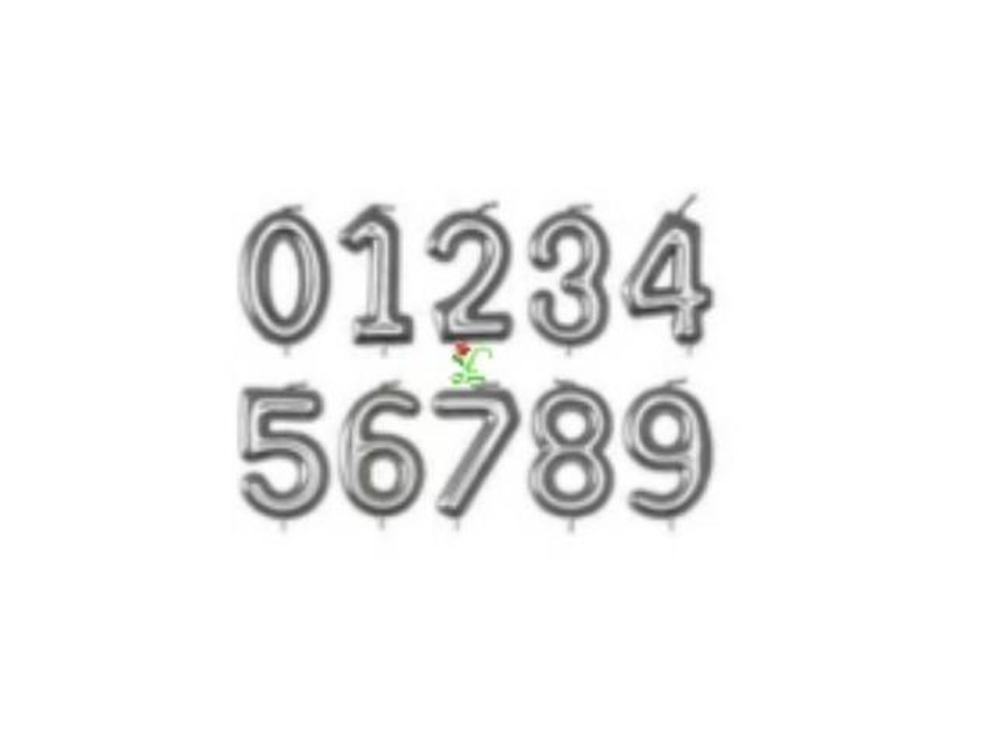 Candle Number - Silver 1