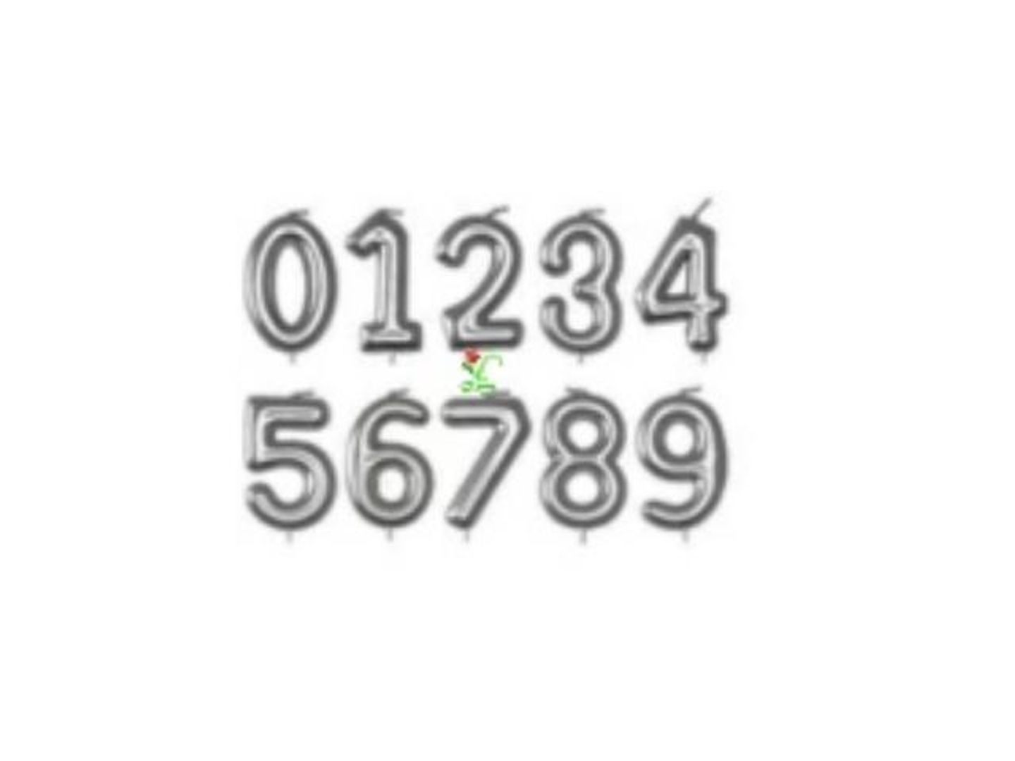 Candle Number - Silver 1