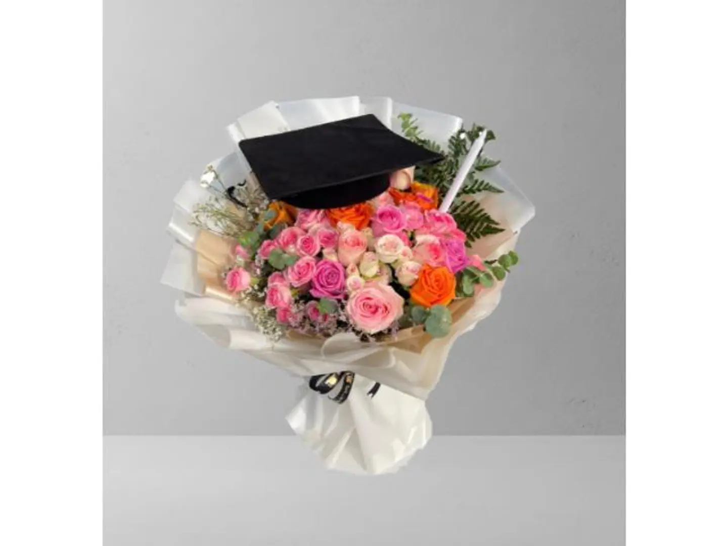 Graduation Bouquet: Cap And Candle