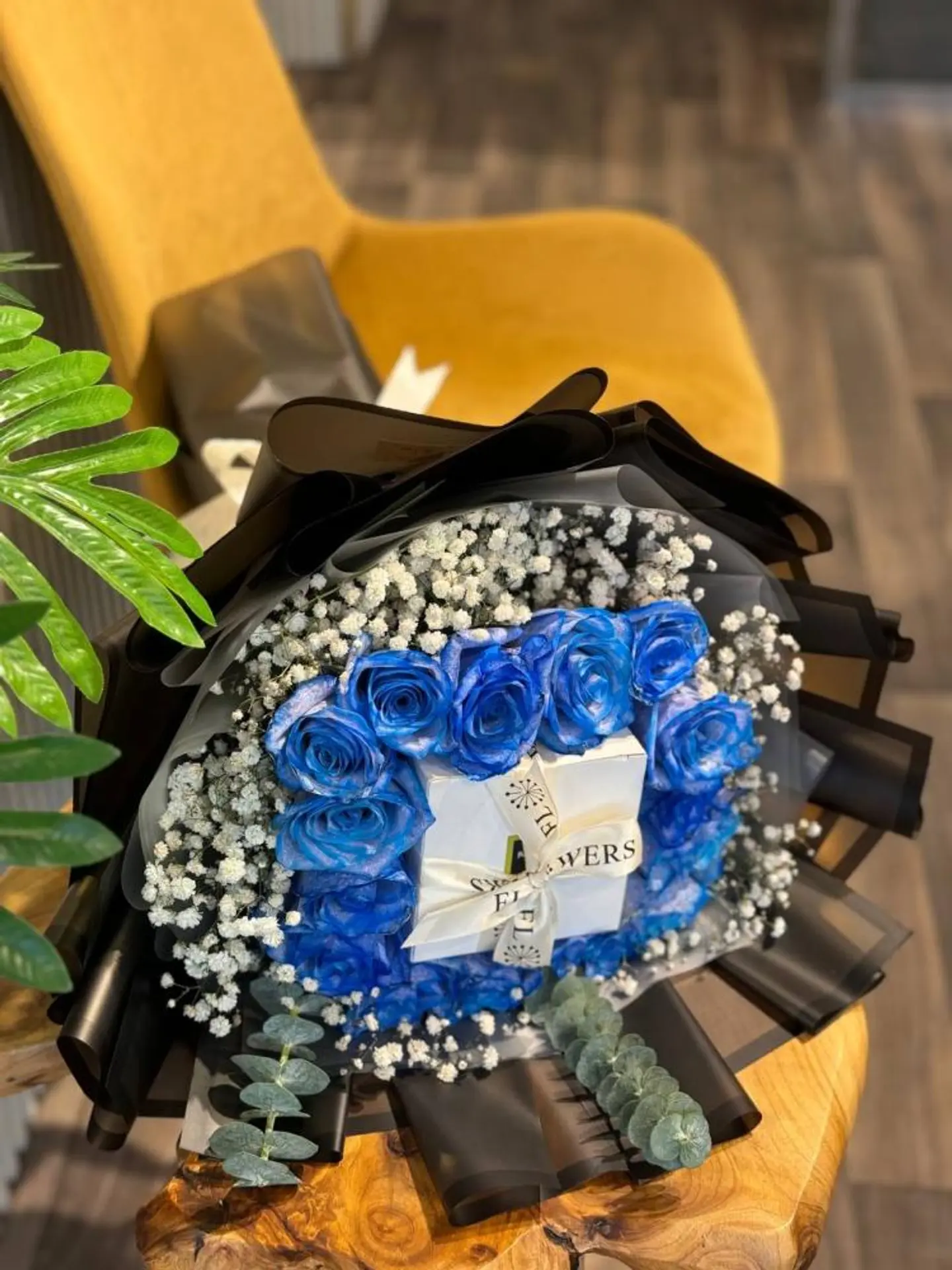 Blue Flower With A Patch