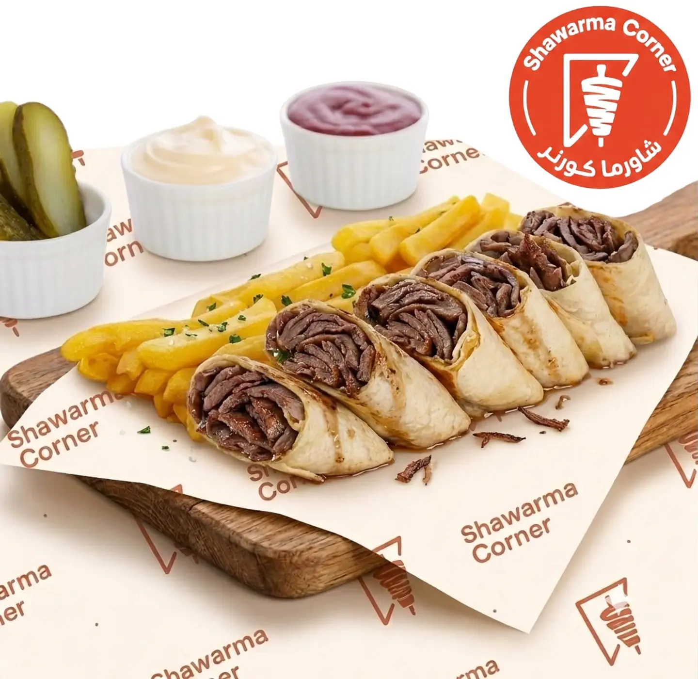 Meat Shawarma Arabic Bread