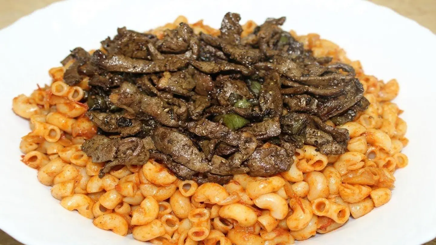 مكرونة كبدة
