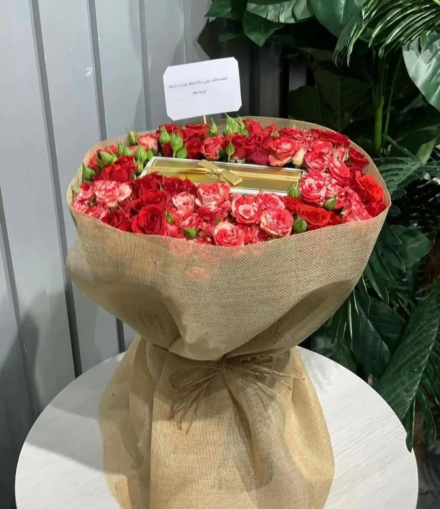 بوكيه ورد خيش مع الحلا من بستاني ٢٩-٧