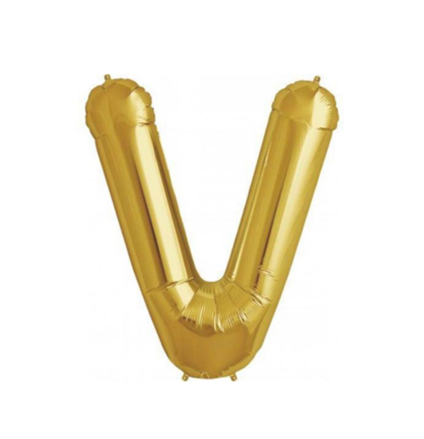 Letter V Gold Balloon