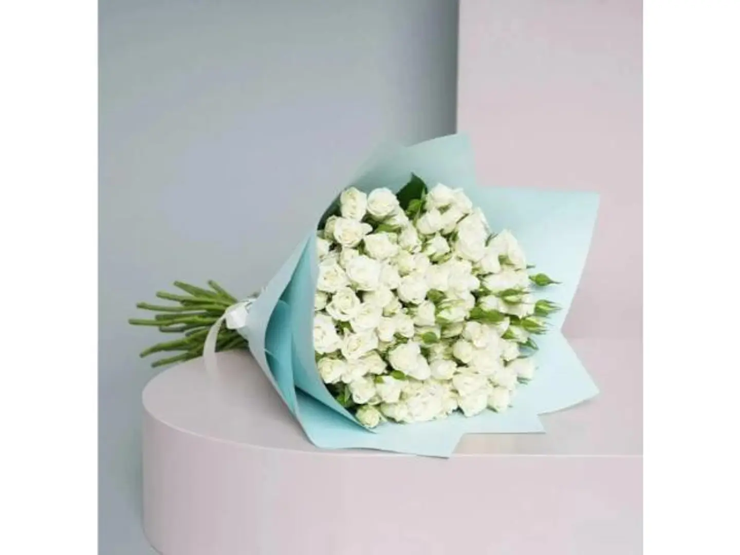 White Flower Bouquet With Artificial Flowers
