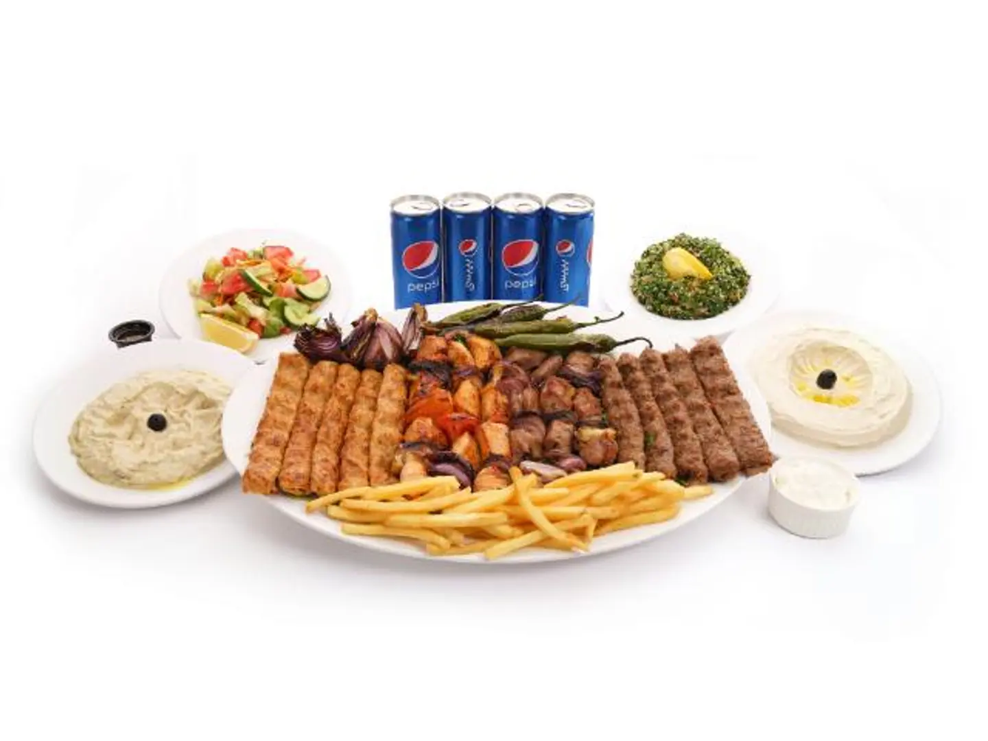 1k Mix Grill+Homus
