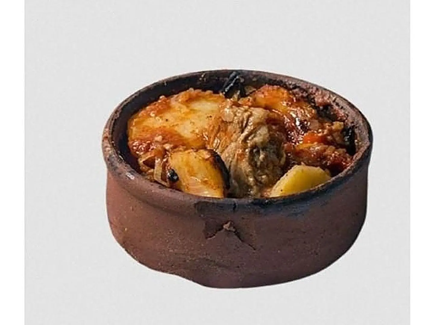 طاجن بطاطس باللحمة