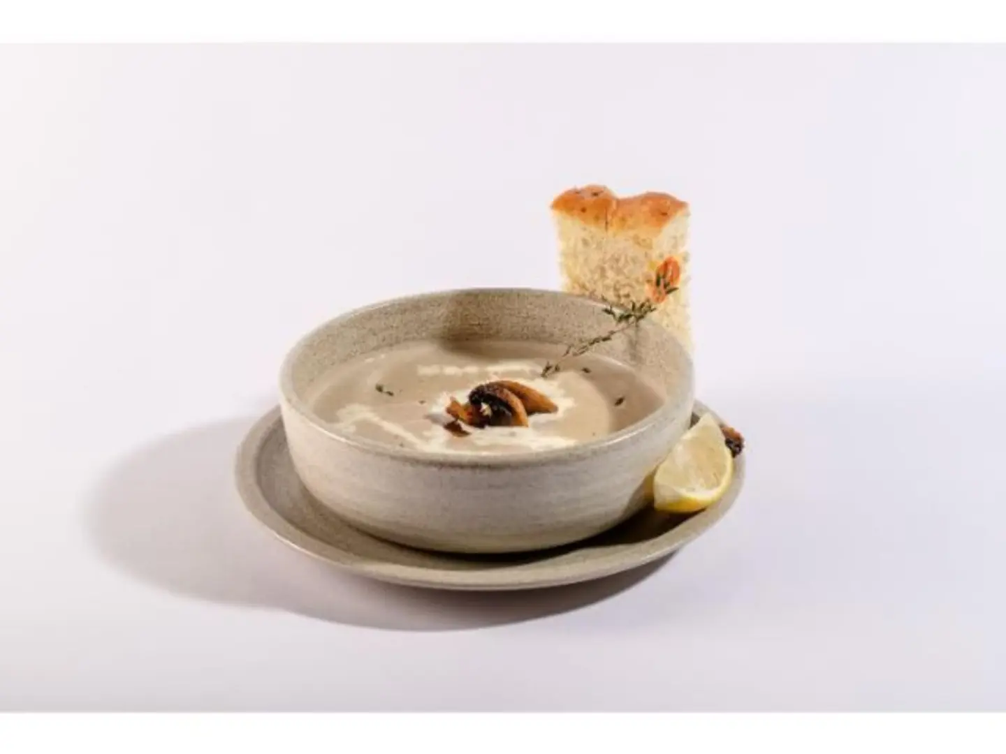 شوربة زهرة الفطر الكريمية