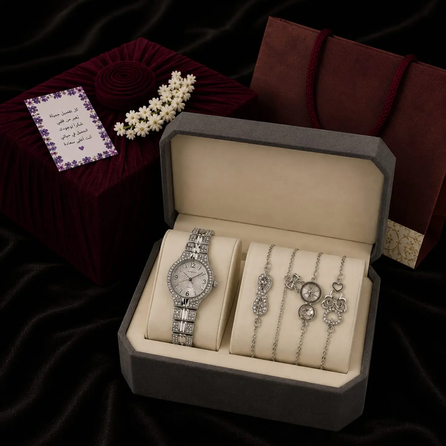 Women's Watch With A Bouquet Of Roses 25