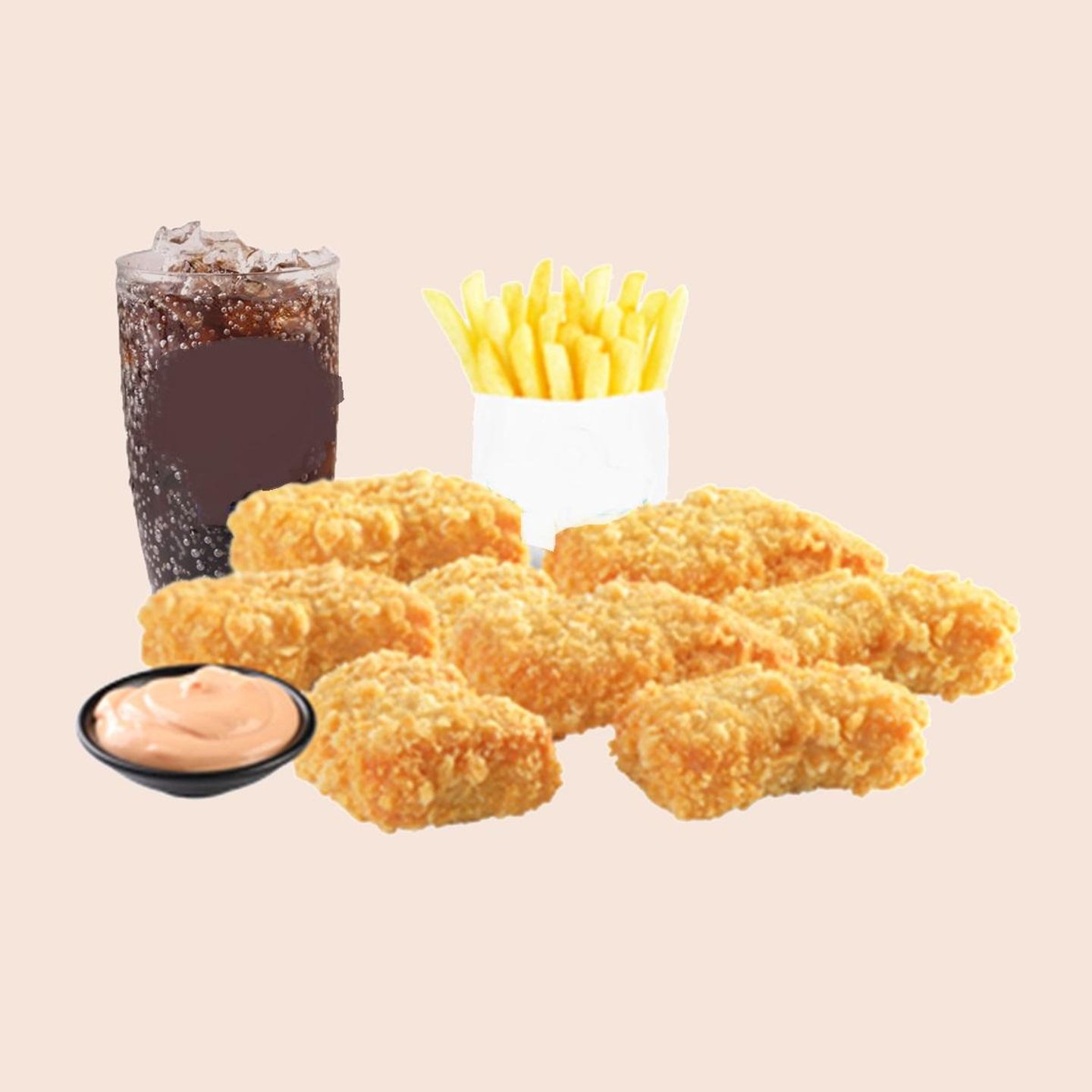 وجبة مسحب دجاج كبير