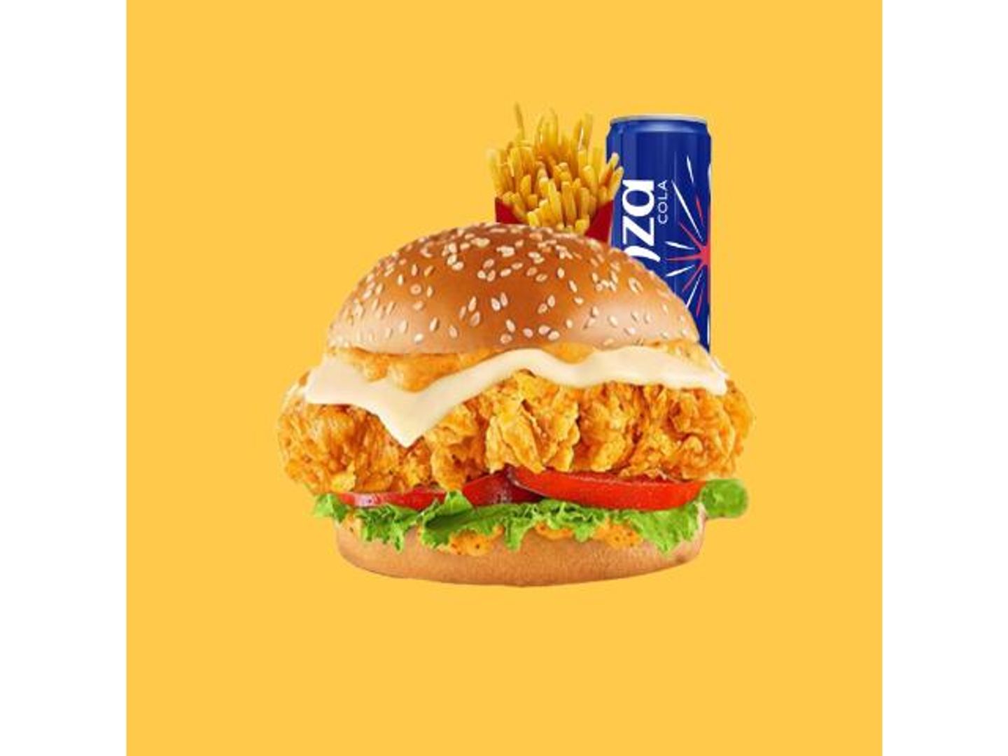 Crunchy Burger Combo