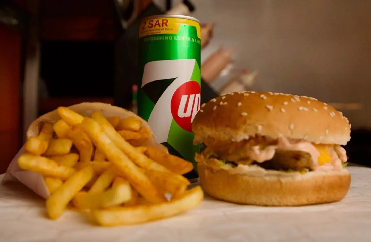 Fried Chicken Burger Meal