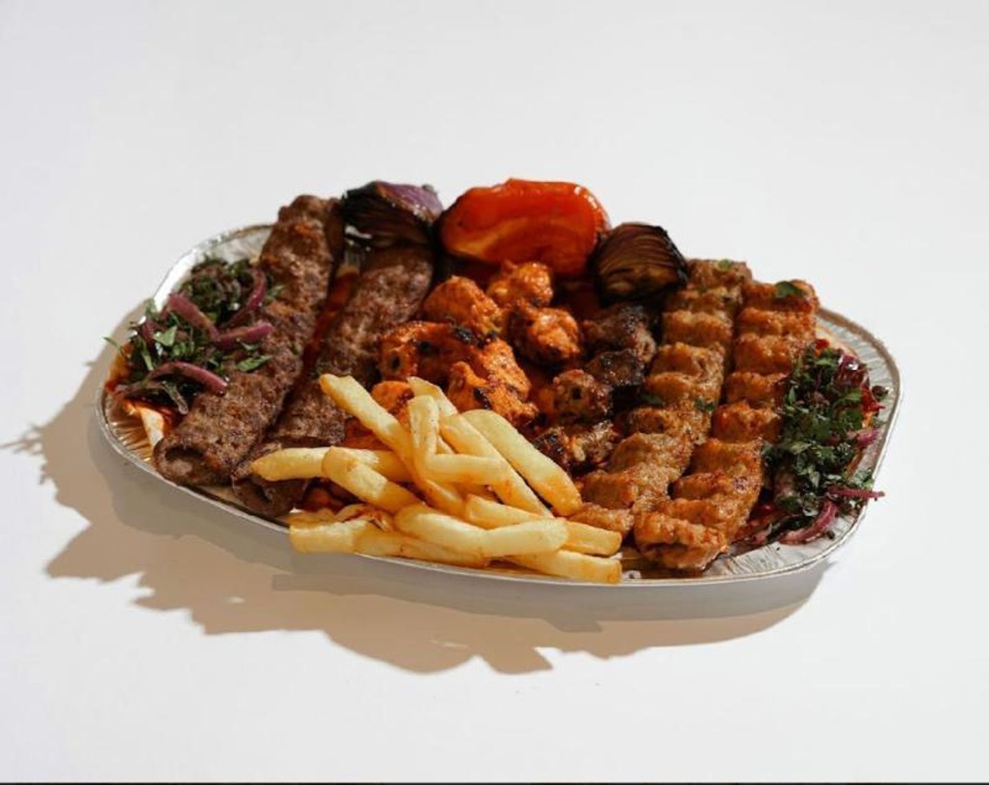 Meat Awsal Plate, 4 Skewers
