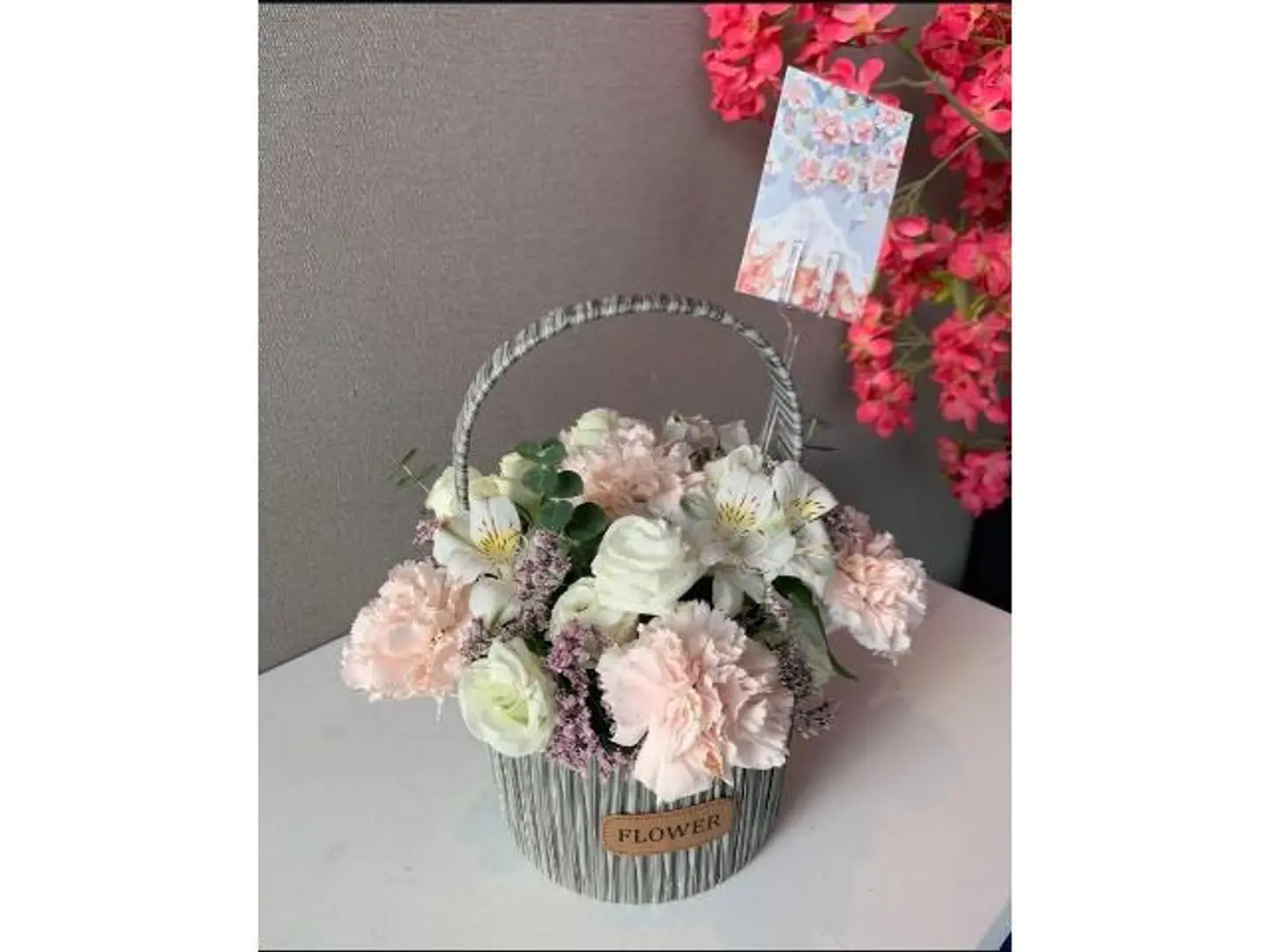 Carnation Delight Basket