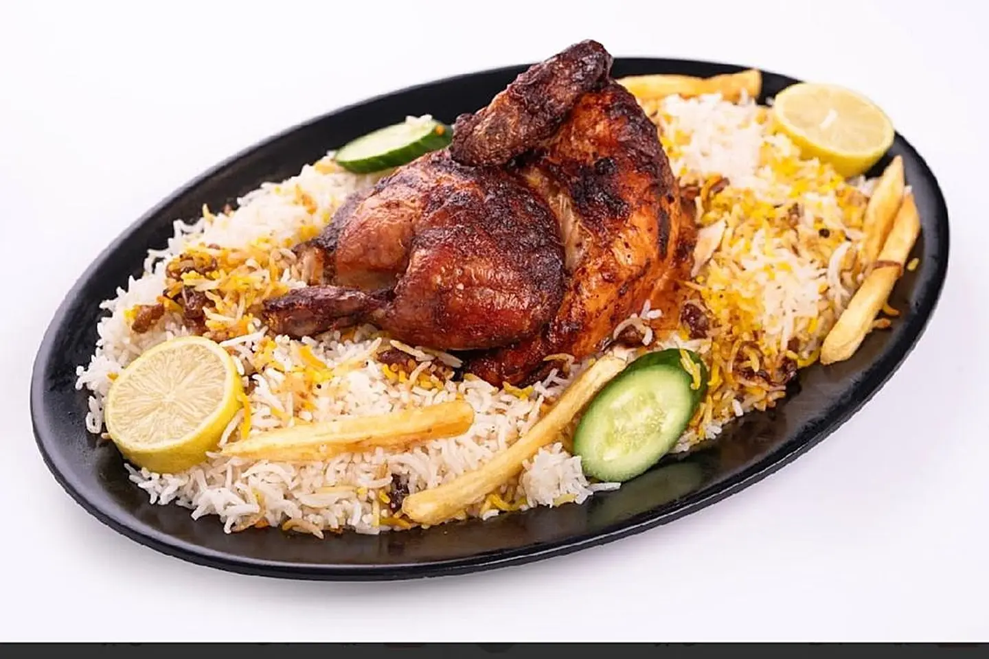 نص دجاج شواية مثلوثة