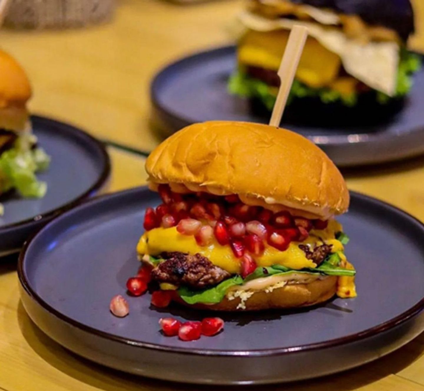 Pomegranate Beef Burger