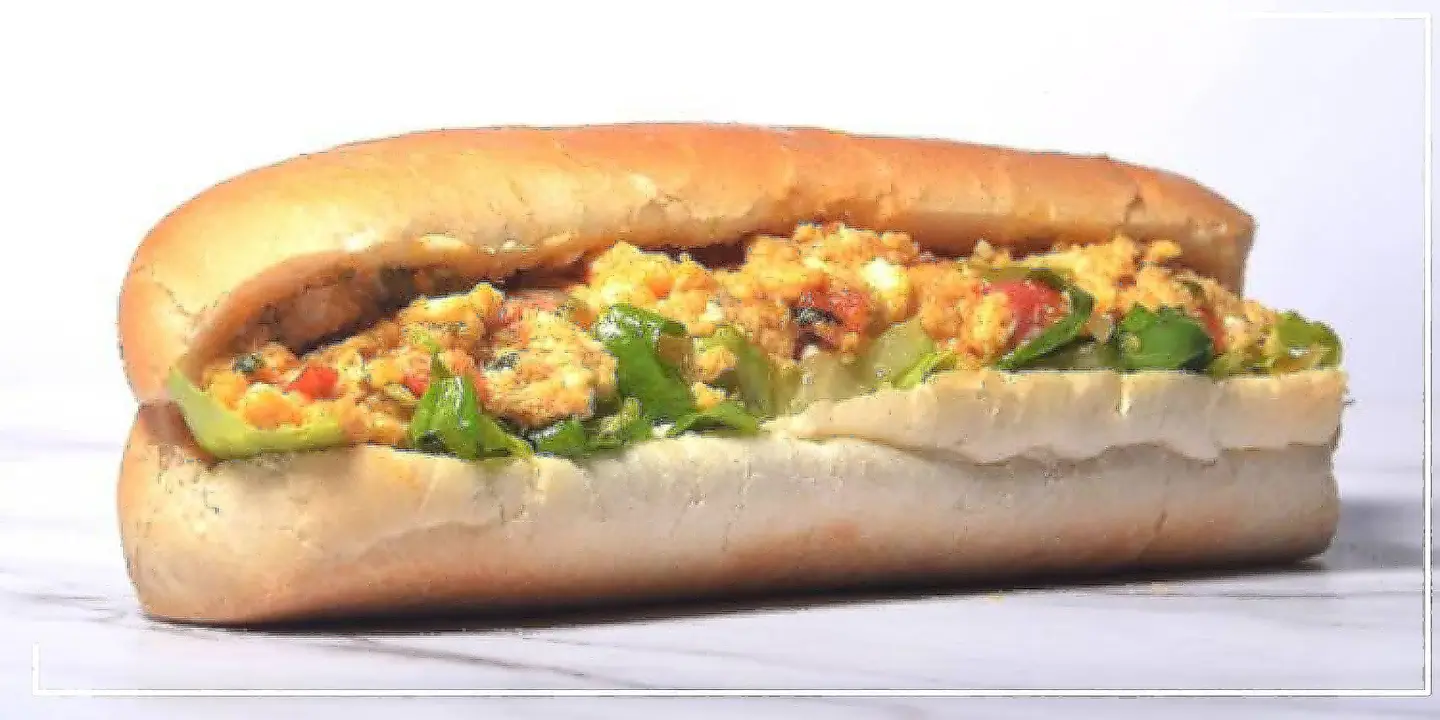 Shakshouka And Cheese Sandwich