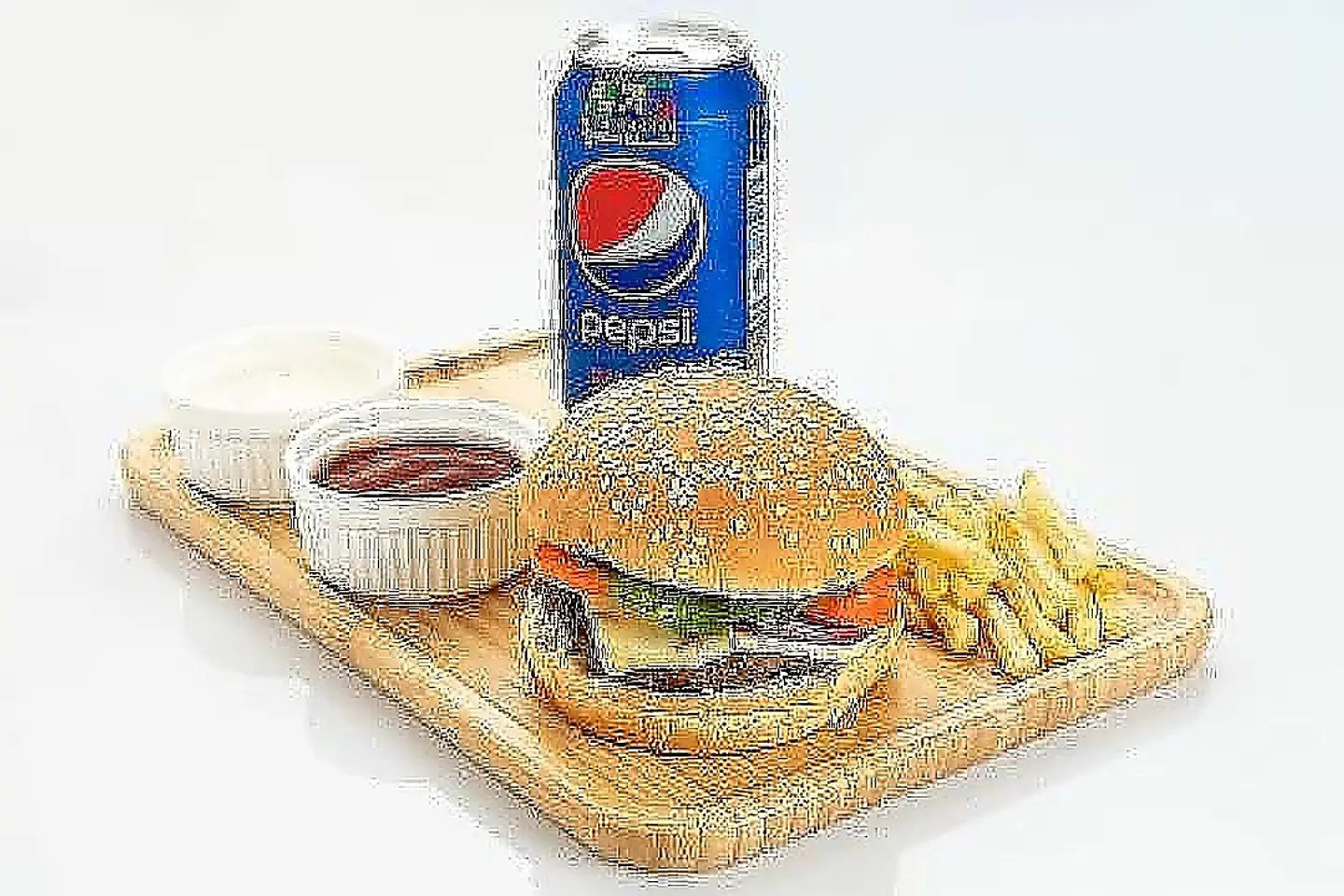 وجبة برجر لحم