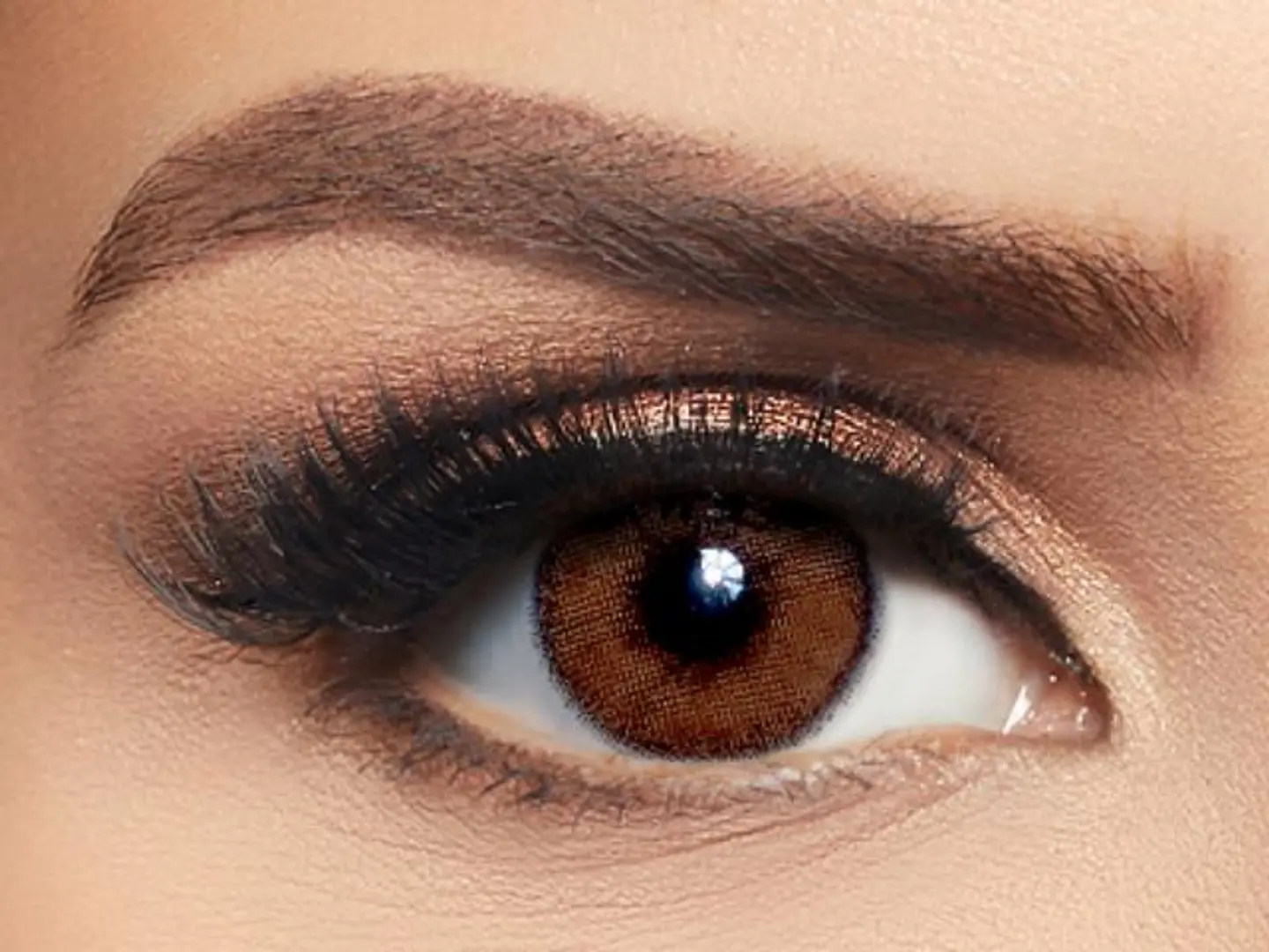 Avena Brown Plain Colored 3 Month Pack 2 Contact Lens By Layala