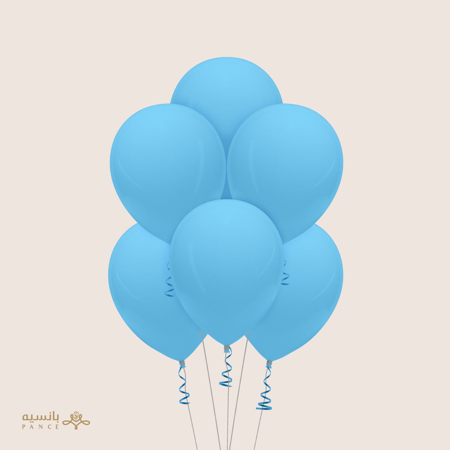 Light Blue Latex Balloon