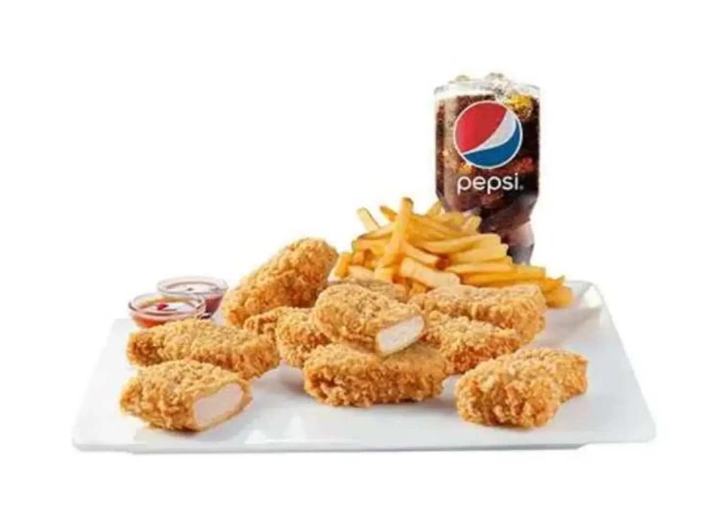 Chicken Nuggets Roll Meal
