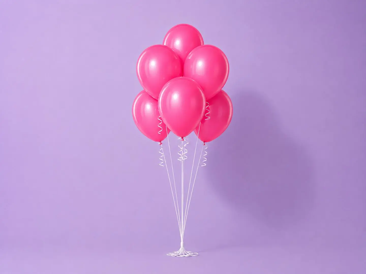 Fuchsia Helium Balloon Bouquet