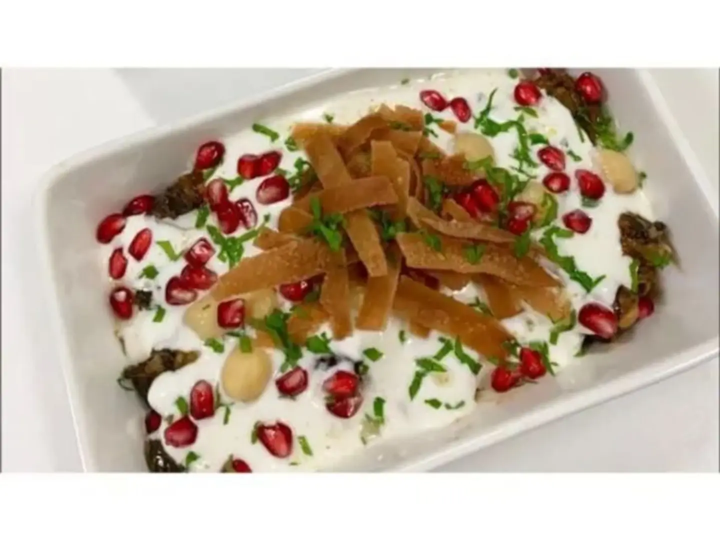 Spicy Grape Leaves Fatteh