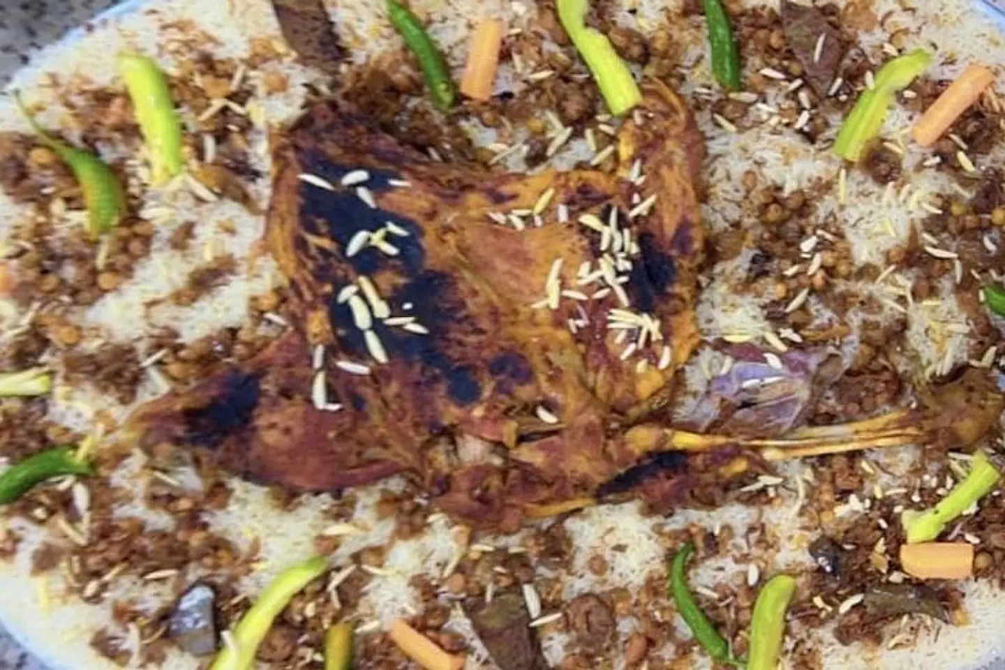 ربع خروف مع رز الشيوخ