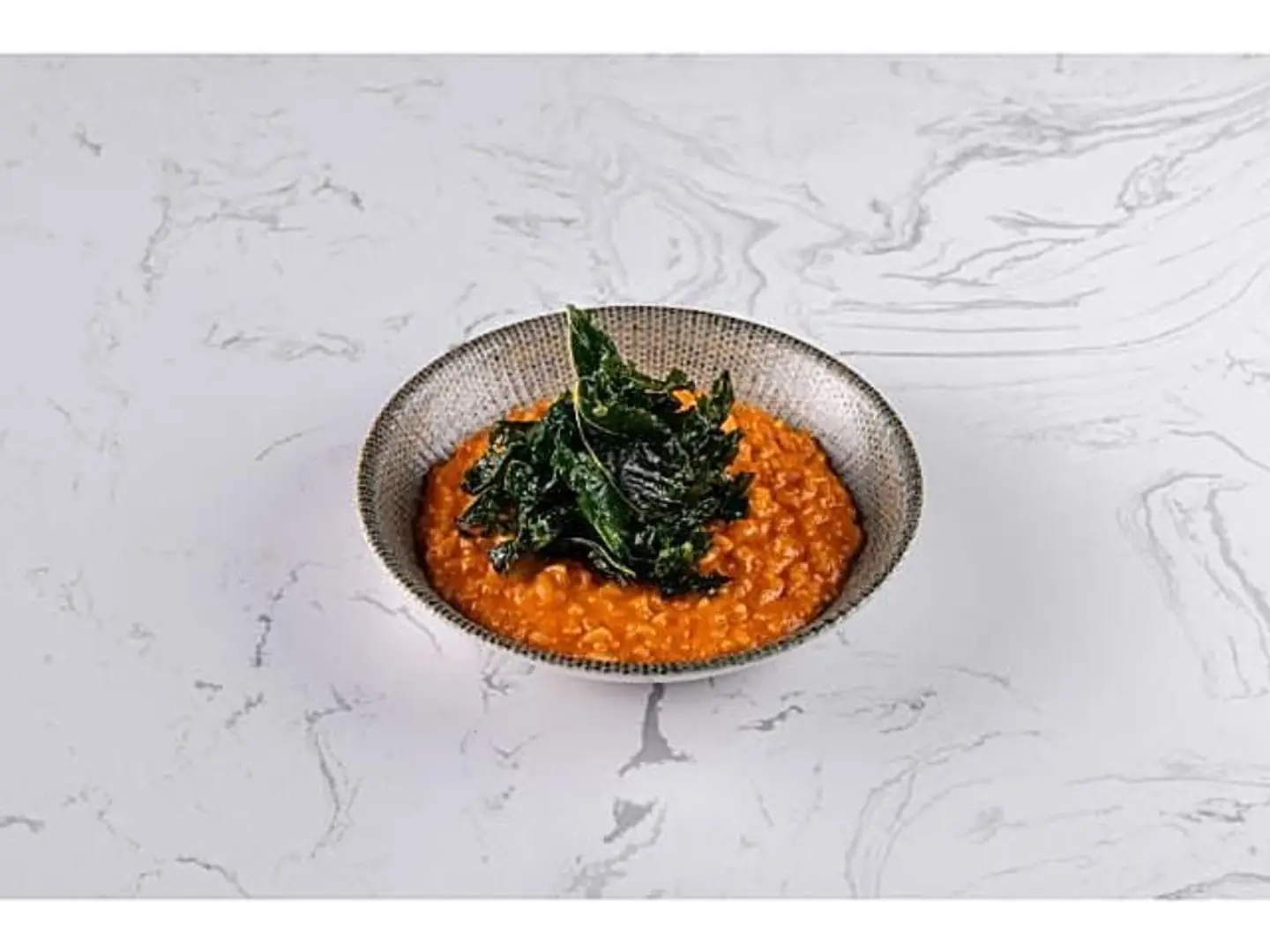 Risotto With Crispy Molokhiya