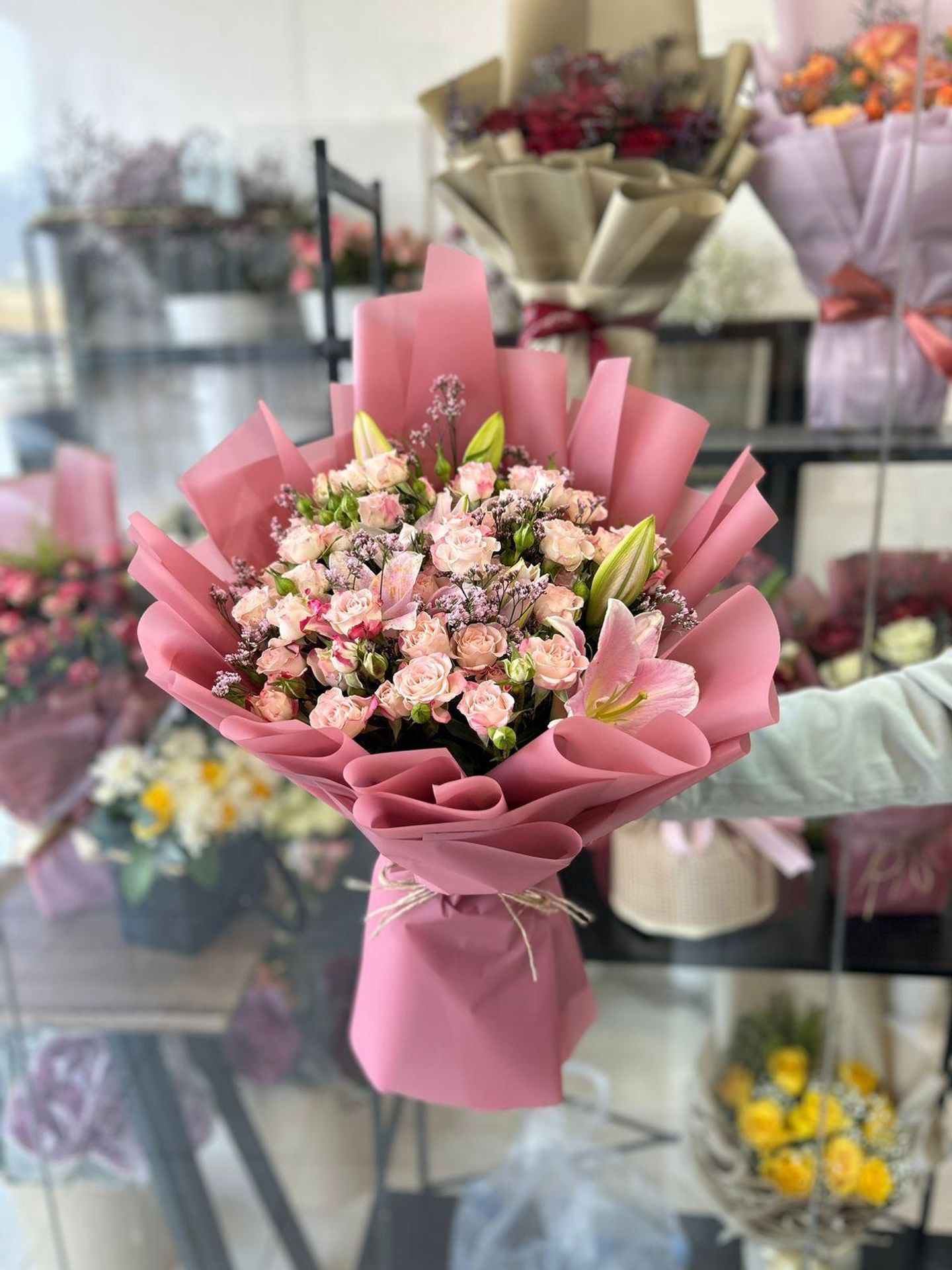بوكيه ورد خزامى 35