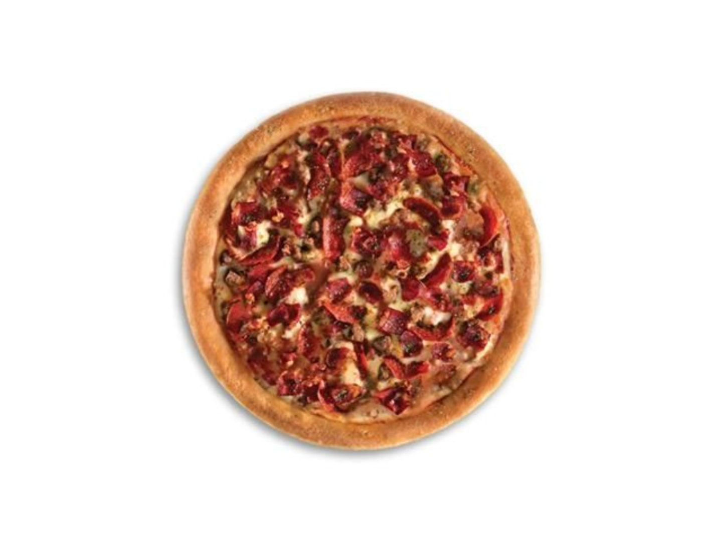 بيتزا لحم وسط