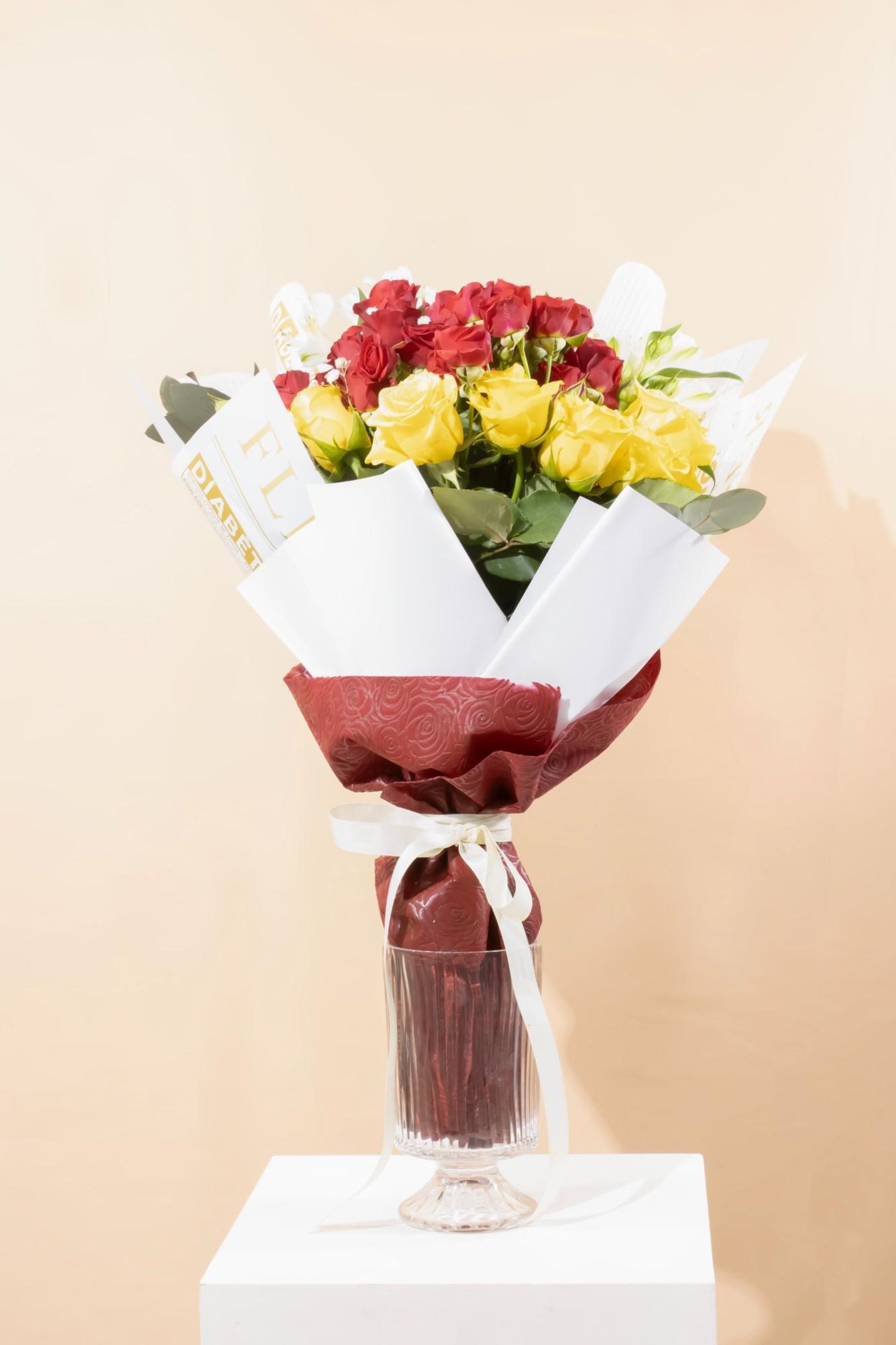 Red And Yellow Rose Bouquet