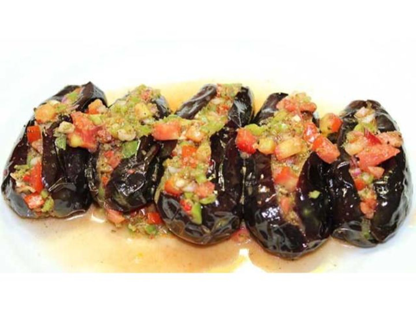 باذنجان خل وثوم