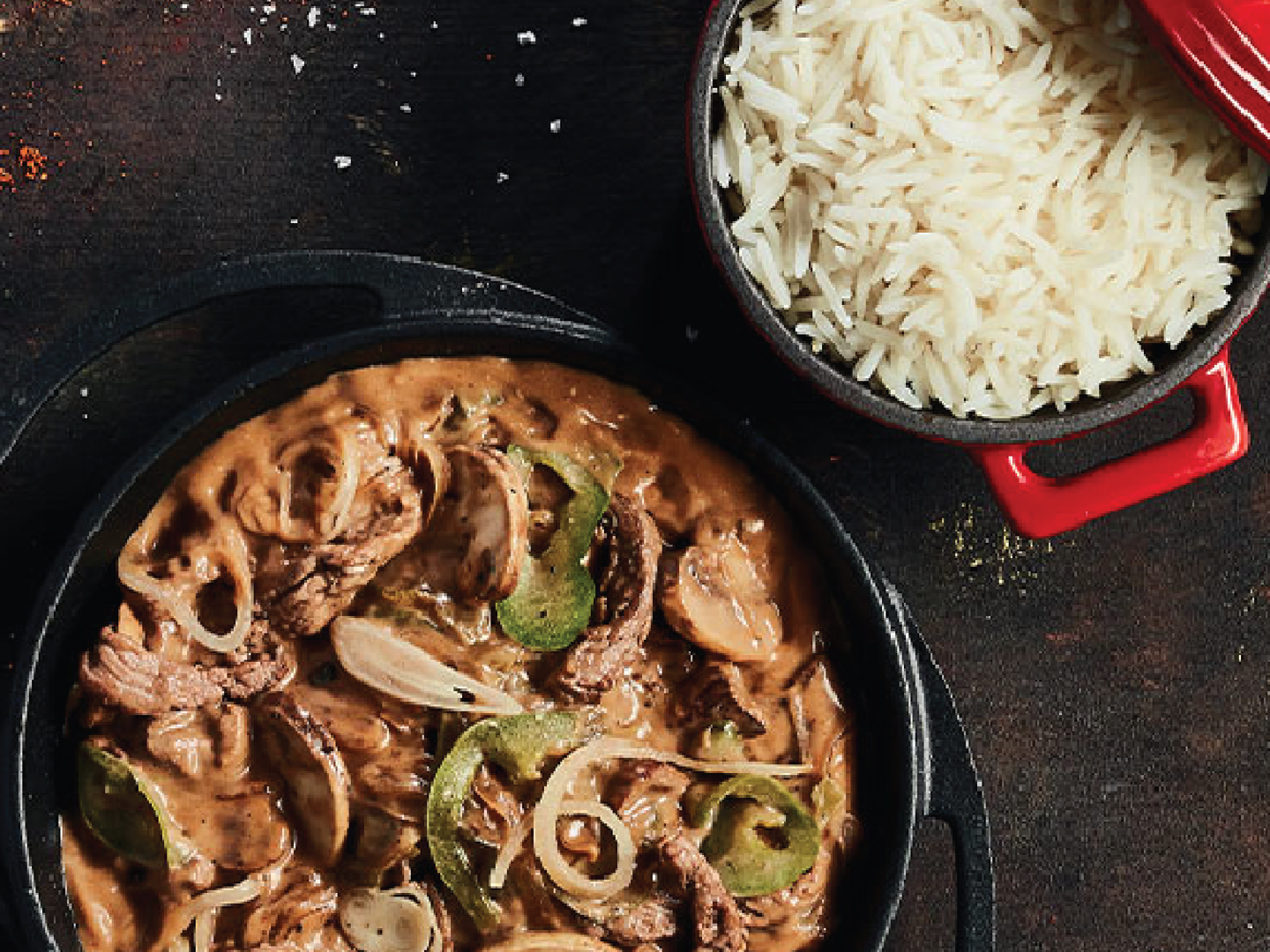Stroganoff Steak Rice