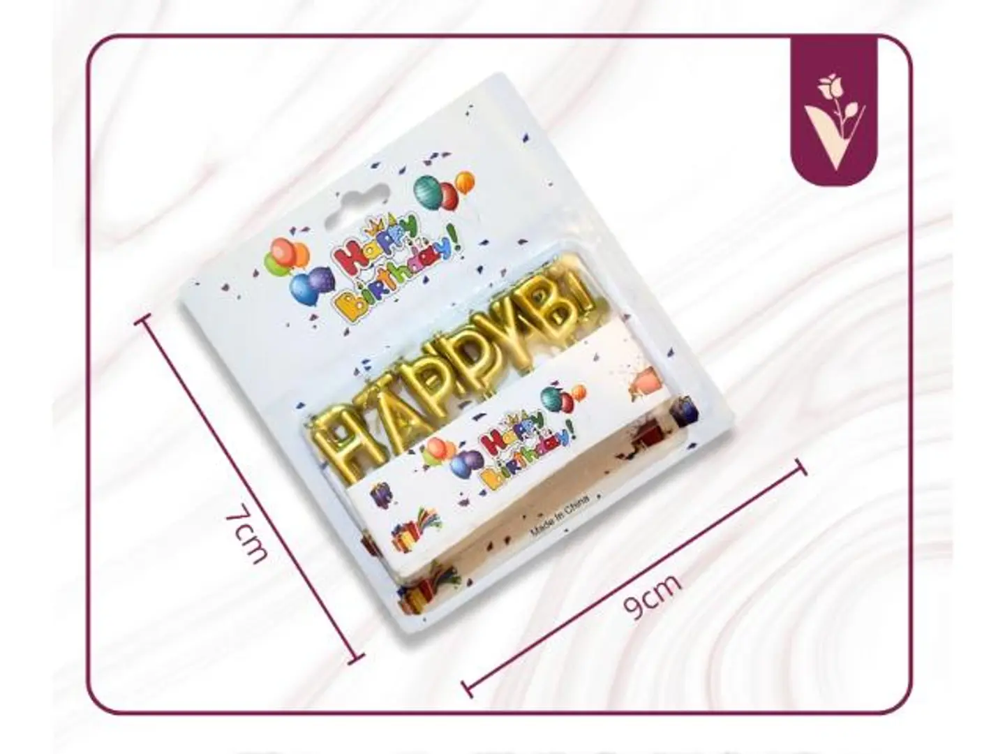 شموع حفلات عيد ميلاد منفصلة ذهبي