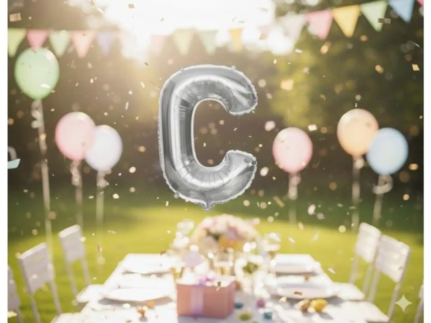 بالون حرف C