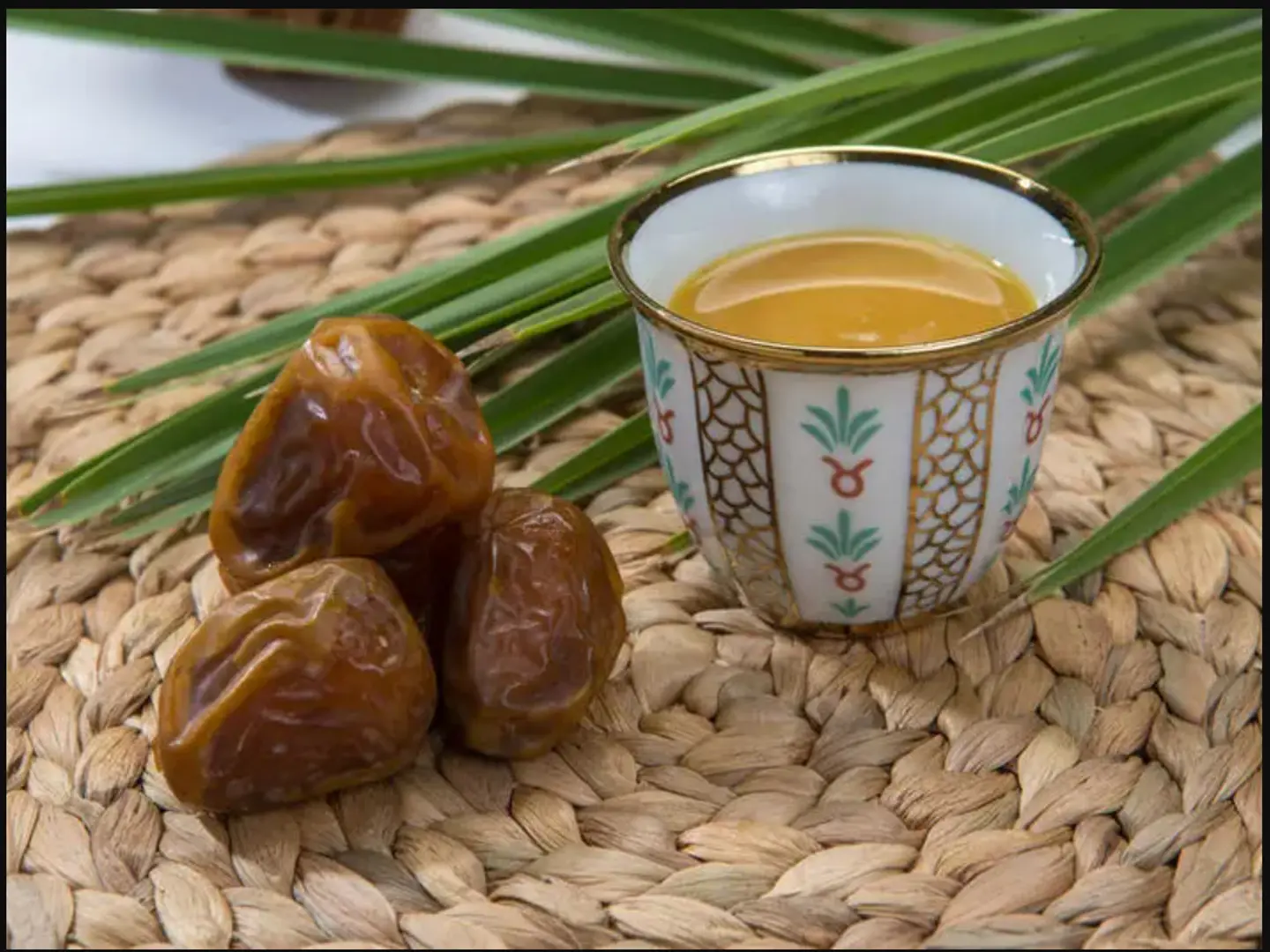 Cup Of Coffee With Dates