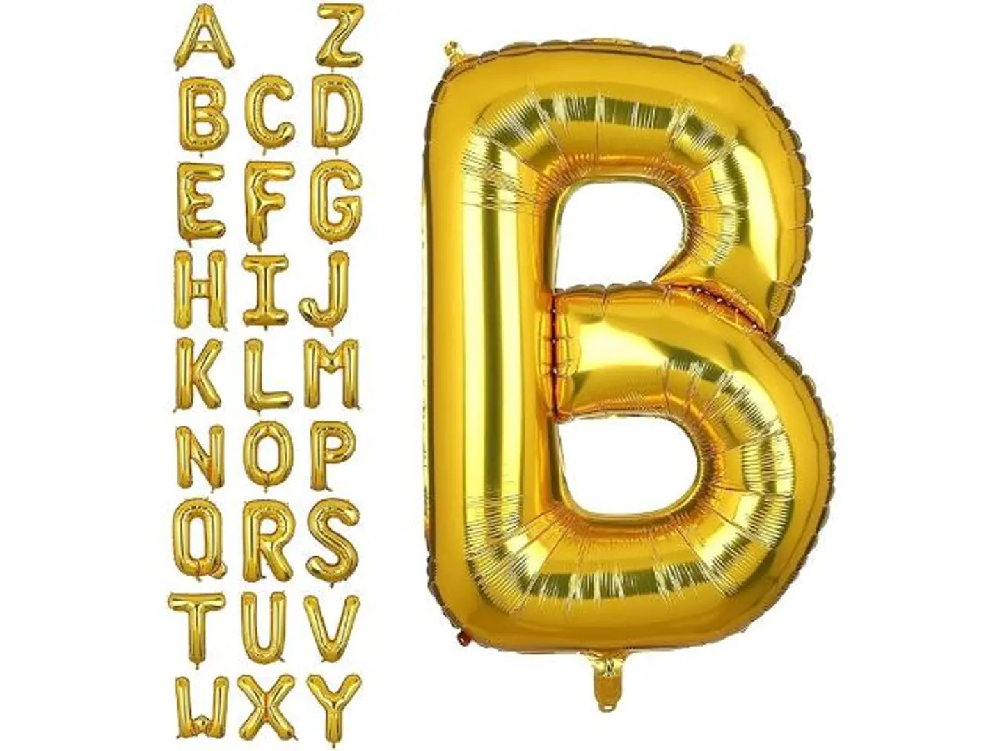 Golden Balloon Letter B