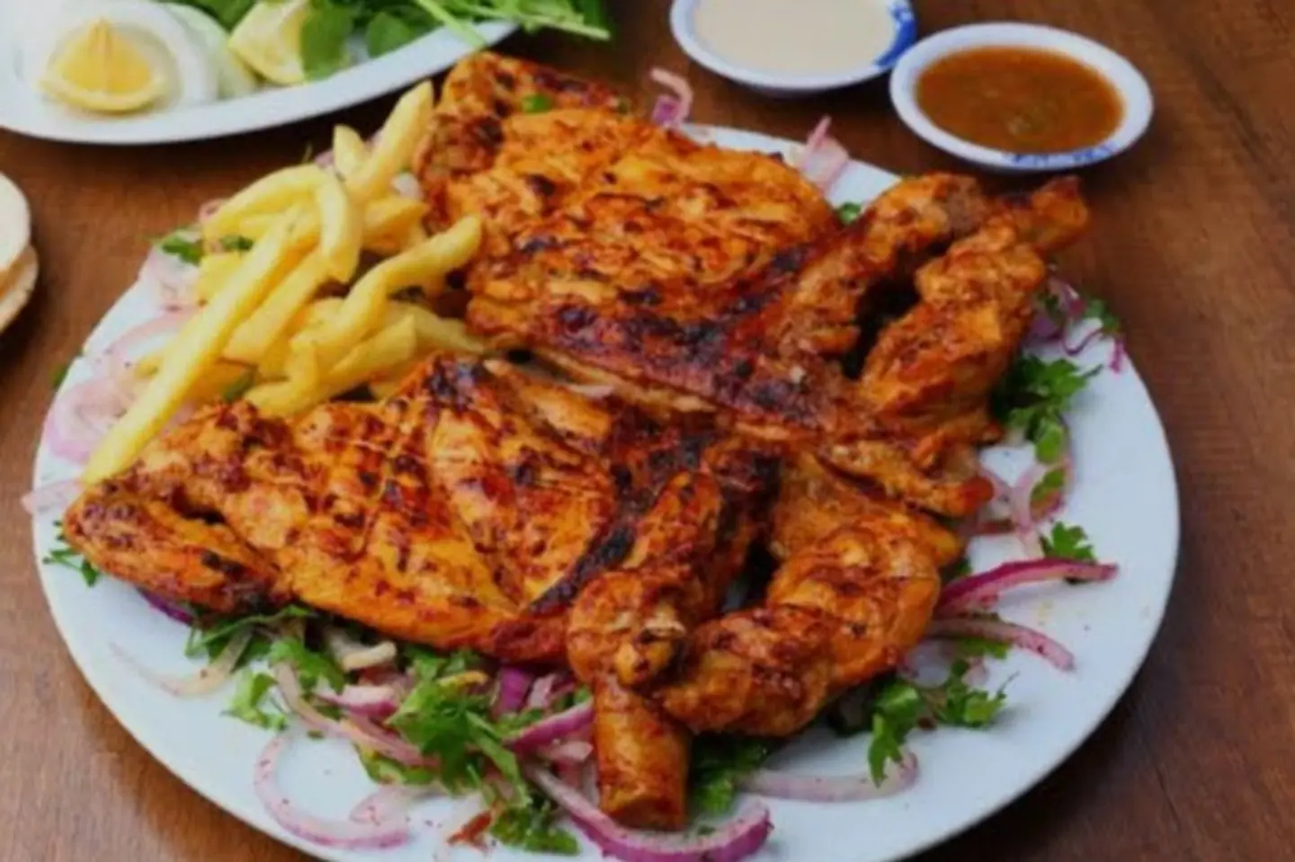 حبه دجاج على الفحم ساده