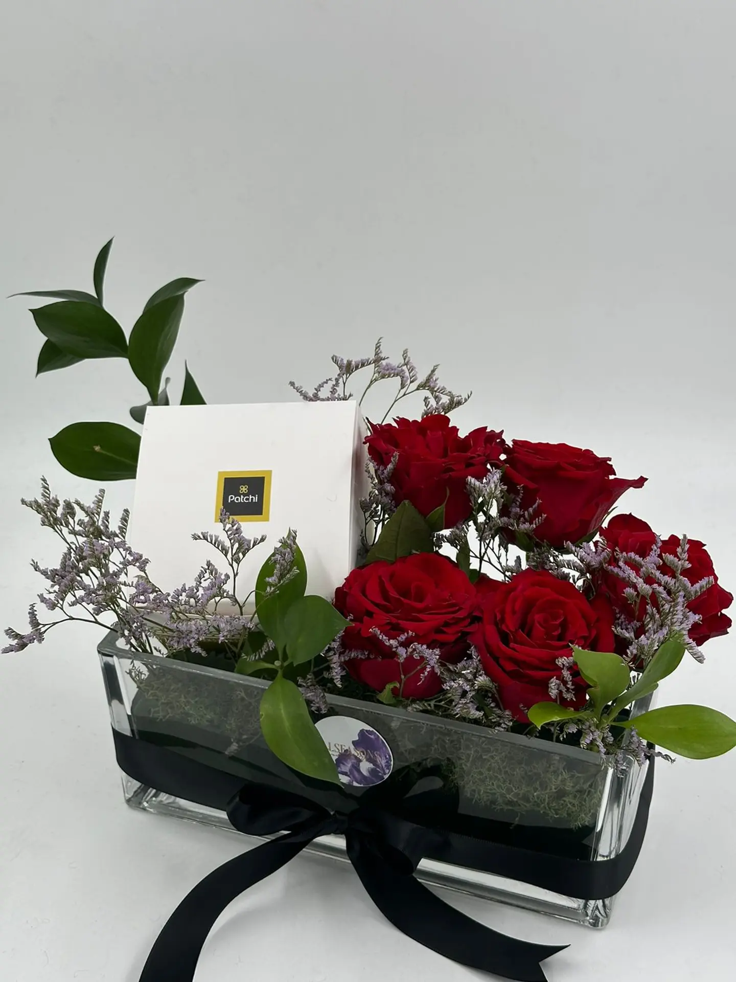 Patchi Rose Red Vase