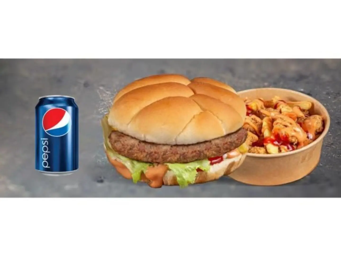 وجبة برجر لحم