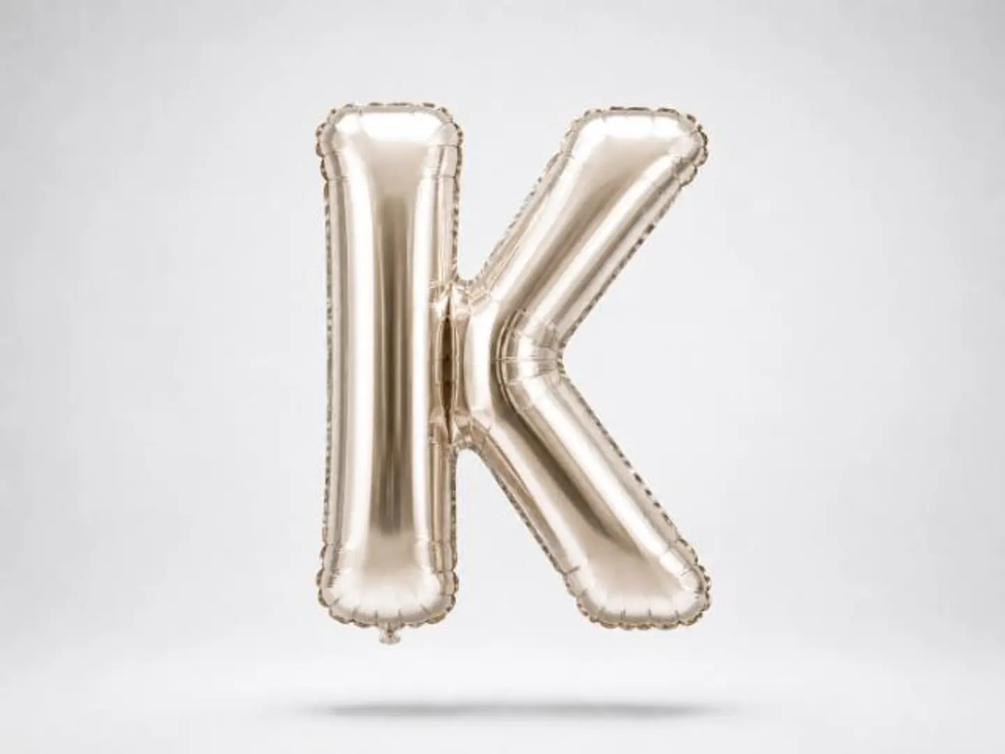 Silver Balloon Letter K