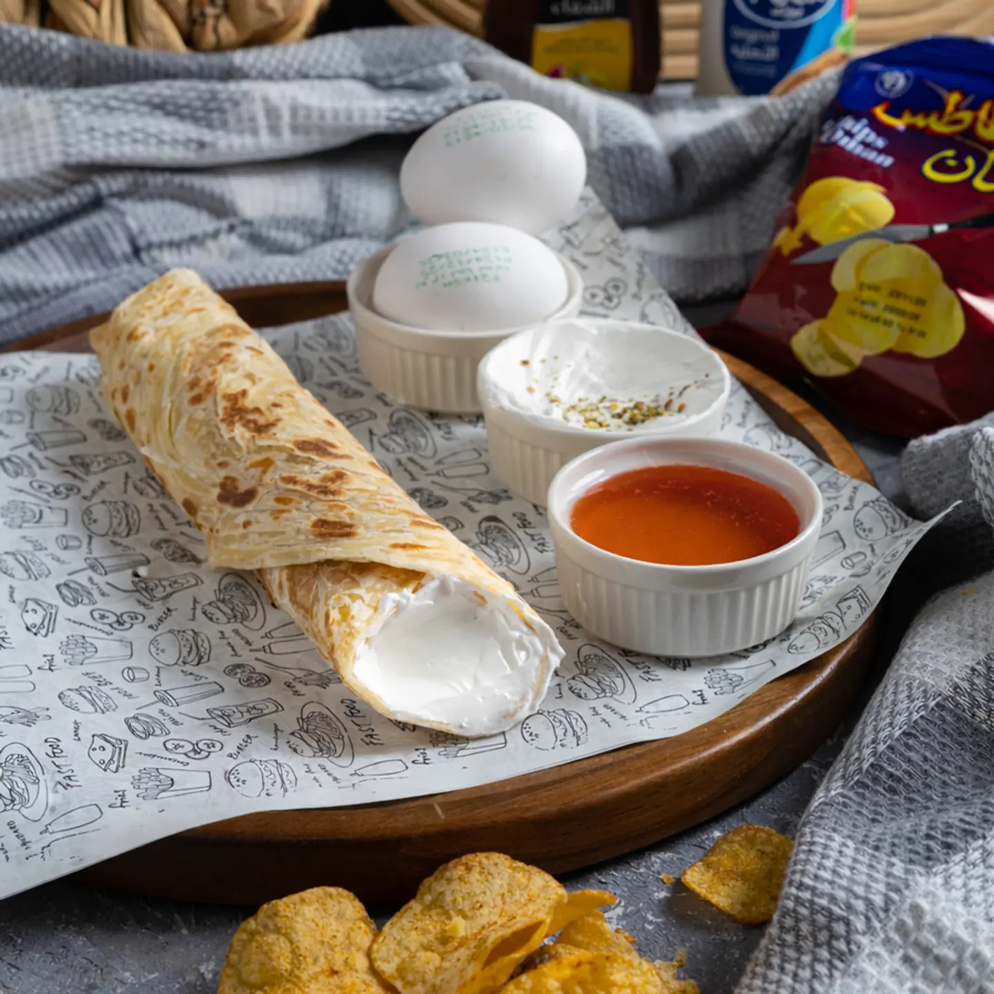 Chapati With White Cheese